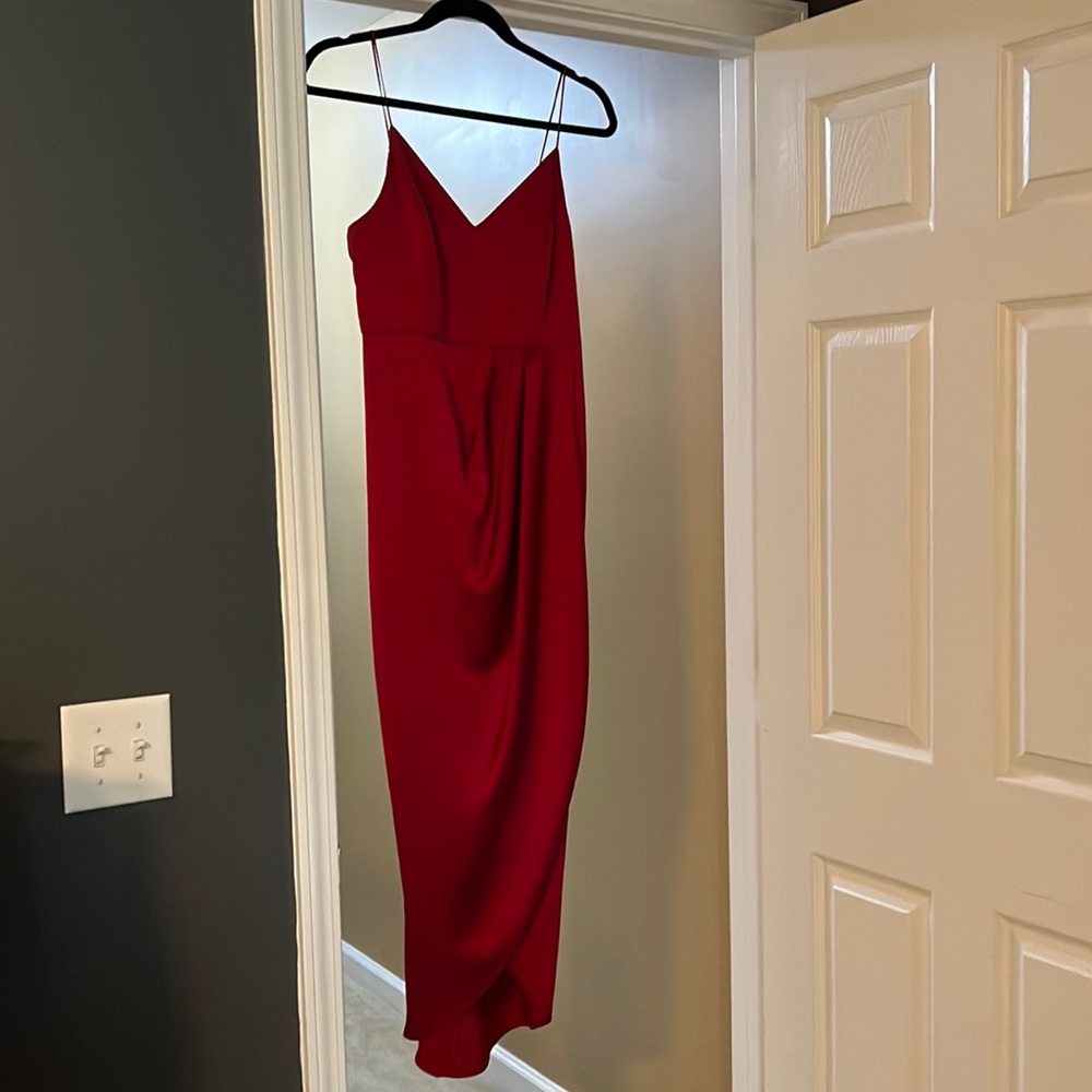 Maroon Express MIDI Dress